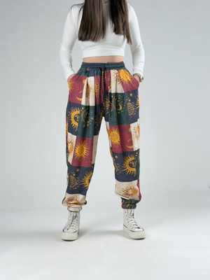 Cocopelli Etnik Astro Patchwork Kadın Pantolon COC2937