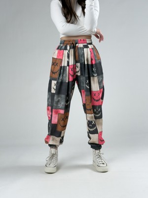 Cocopelli Patch Smile Kadın Jogger Pantolon COC2933