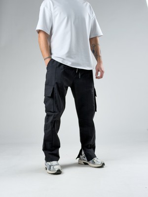 Cocopelli Premium Kalite Siyah Paraşüt Kumaş Erkek Pantolon COC2951