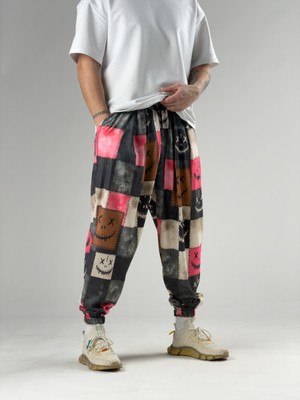 Cocopelli Patch Smile Erkek Pileli Şalvar Pantolon COC2935