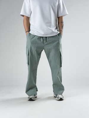 Cocopelli Premium Kalite Su Yeşili Paraşüt Kumaş Erkek Pantolon COC2952