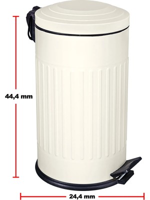 Özbience 16L Vintage Amortisörlü Çöp Kovası, Sessiz Yavaş Kapanma, Banyo ve Mutfak