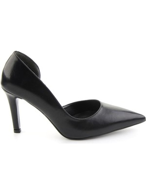 Bambi Siyah  Kadın Klasik Topuklu Ayakkabı K01565017109