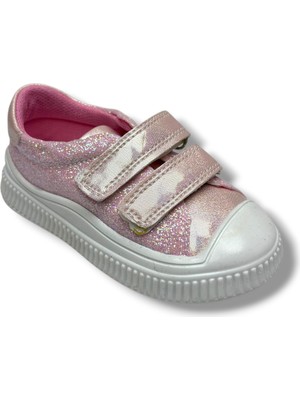 Arzen 130-26 Simli Hologramlı Çift Cırtlı Anatomik Kız Çocuk Ayakkabı 22-25