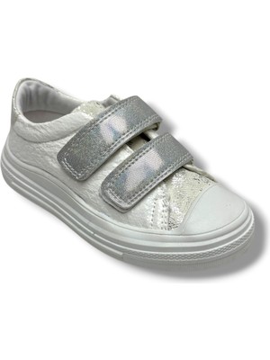 Arzen 150-26 Simli Pullu Çift Cırtlı Anatomik Kız Çocuk Ayakkabı 26-30