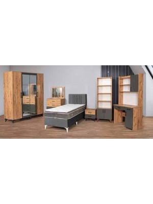Yuvaset Home Zirve Genç Odası Çam Antrasit