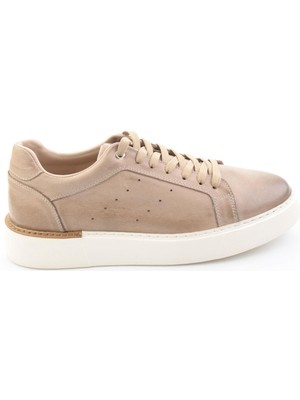 Bambi Vizon Hakiki Deri Erkek Sneaker E01593003603