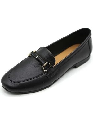 De Scario De Scarıo 24217 Sıyah Derı Kadın  Ayakkabı