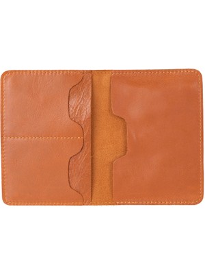 BloominBag Viaggio Voyager Siena Tan Deri Pasaport ve Kart Kılıfı