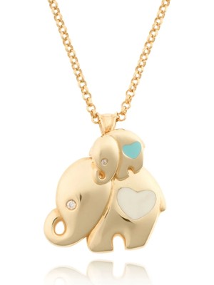 Cetaş Jewelry Cetaş Eterna 14 Ayar Altın Fil Kolye