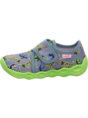 Superfit Bubble Çocuk Ev Kreş Ayakkabısı Dino - Yeşil 006273-8420