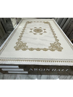 Duru Akrilik Yün Halı Gold Renk Salon Halısı Argın Halı