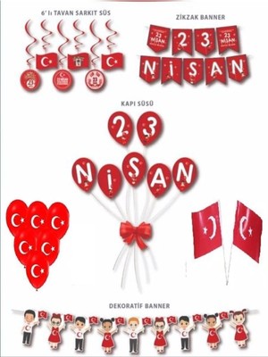 Düvenci Ticaret 23 Nisan Çocuk Bayramı Okul Kreş Sınıf Süsleri