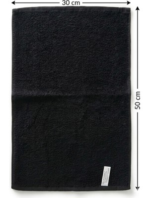 NK SPOR Siyah Spor Havlusu 30X50 cm (Tekli ve 2/3 Adet Seçenekleriyle) %100 Pamuklu-Yüksek Emici Baumwolle Fitness ve El Havlusu-Yumuşak Doku-Spor-Gym-El ve Yüz Havlusu