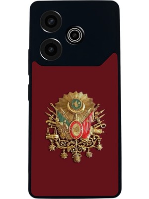 BG AKSESUAR Tecno Pova 6 Uyumlu Osmanli Tugrasi Tasarımlı Glossy Premium Kılıf