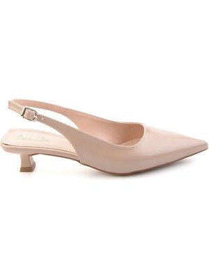 Bambi Bej  Kadın Klasik Topuklu Ayakkabı K01231513042