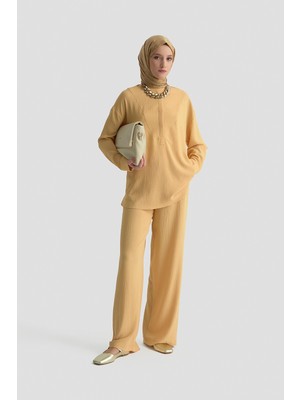Armine Tunik Pantolon Takım Camel