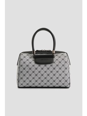 Armine Noktalı Çanta Gri