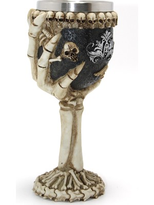 Ttt Iskelet Eli Tutan 3D Kabartmalı Paslanmaz Çelik Kadeh Bardak