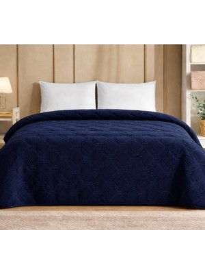 Özdilek Trendy Embos Çift Kişilik Battaniye (220X240)-ART Deco Lacivert