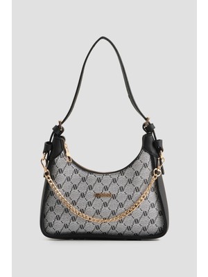 Armine Noktalı Çanta Gri