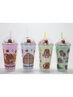 Ttt Sevimli Kapibara Pipetli Boncuklu Termos & Suluk