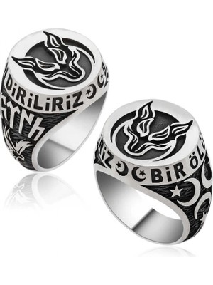 Supertrend Gümüş Bozkurt Bir Ölür Bin Diriliz Erkek Yüzük