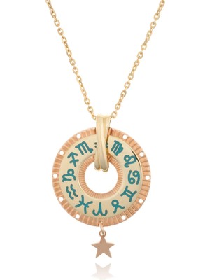 Cetaş Jewelry Cetaş Minima 14 Ayar Altın Burç Kolye