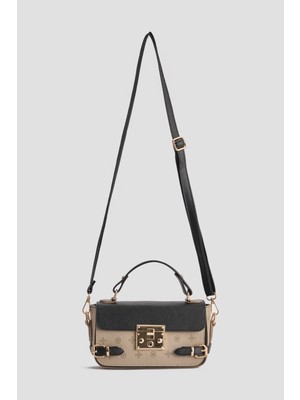 Armine Baskılı Çanta Vizon