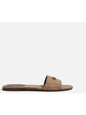 İpekyol Metal Tokalı Monogram Jakarlı Terlik I00000037053023