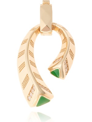 Berk Mücevherat 14 Ayar Altın Tasarım Mineli Kolye Ucu