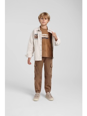 Escabel Erkek Çocuk Gömlek 2601 Kahve