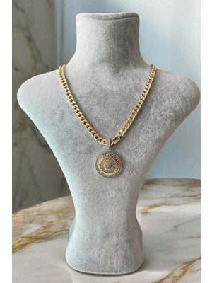 Kalın Zincir Charm Ema Kolye