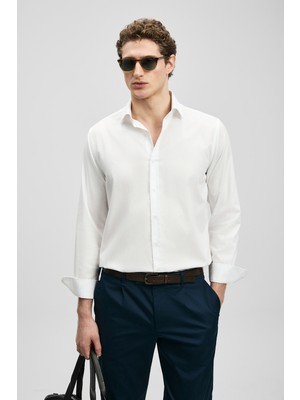 Lufian Verder Erkek Basic Gömlek Regular Fit Mavi