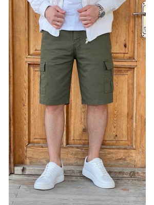 Wamoss 2026  Yazlık Relaxed Yüksek Bel Gabardin Kapri