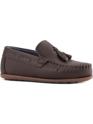 Rakerplus Kahve Rahat Erkek Çocuk Makosen Ayakkabı