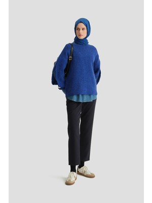 Armine Beli Lastikli Pantolon Lacivert