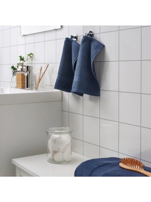 Ikea Fredrıksjön El Havlusu Koyu Mavi 30X30 cm