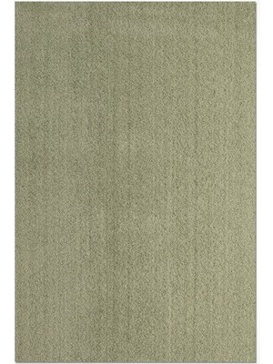 Halımax Maris MR014 Shaggy Halı Yumuşak Tüylü Kaymaz Taban Modern Yolluk Salon Halısı Yeşil
