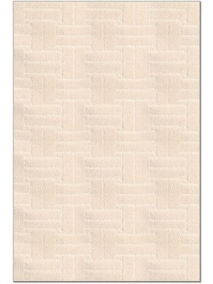 Halımax Mood MP1001 Shaggy Halı Yumuşak Tüylü Kaymaz Taban Modern Yolluk Salon Halısı Krem