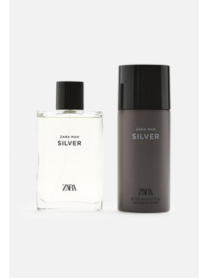 Zara Man Sılver Edt 90ML (3.04 Fl Oz) + Deodorant Spray Edc 150ML (5.07 Fl Oz)