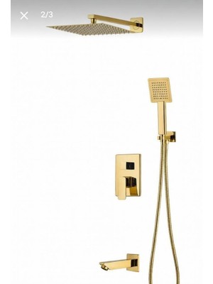 Hms Banyo Bataryası Dahil Ankastre Panel Duş Seti Siyah