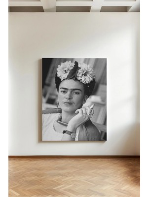 Kanvaspera Frida Kahlo - Kanvas Tablo - Estetik ve Sembolik Kadın Temalı Duvar Dekorasyonu