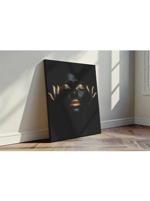 Kanvaspera Afrikalı Kadın Portesi - Kanvas Tablo