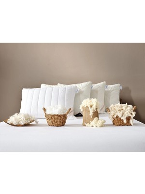 Doqu Home Festival Yün Yastık 50 x 70 cm - Beyaz