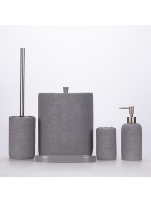 Selim Natural Banyo Seti Gri