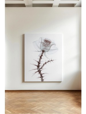 Kanvaspera Çiçek X-Ray - Kanvas Tablo - Çağdaş, Bilimsel ve Ince Işçilikli Duvar Dekorasyonu