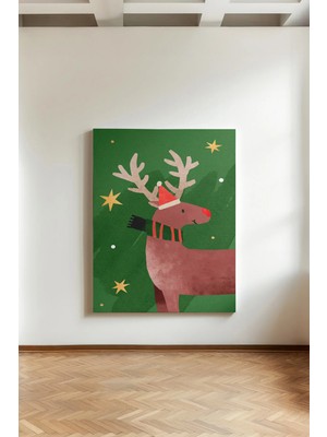 Kanvaspera Noel Christmas Yılbaşı - Kanvas Tablo - 2026 Yeni Yıl, Grinch, Süs Topları, Ev Dekorasyonu Duvar Tablosu