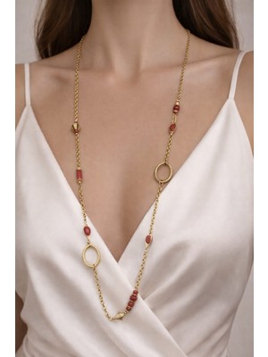 Mith Sb Takı Paslanmaz Çelik Uzun Zincir 90CM Kolye