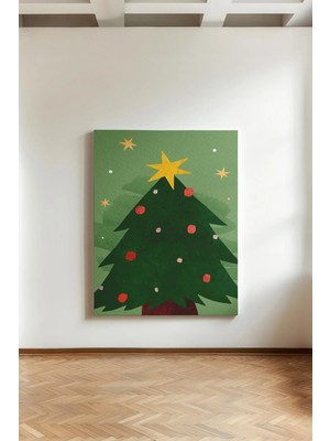 Kanvaspera Noel Christmas Yılbaşı - Kanvas Tablo - 2026 Yeni Yıl, Grinch, Süs Topları, Ev Dekorasyonu Duvar Tablosu